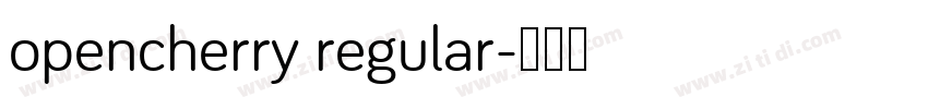 opencherry regular字体转换
